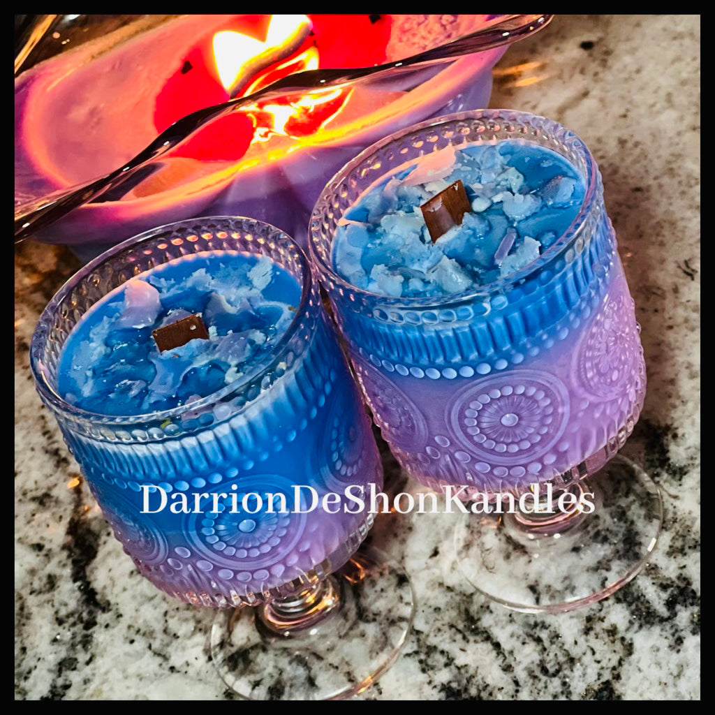 Custom made lavender candle